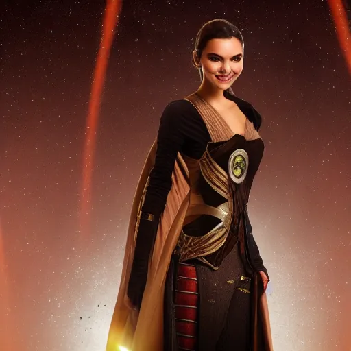 Image similar to victoria justice as princess padme in star wars episode 3, 8 k resolution, cinematic lighting, anatomically correct