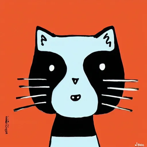 Image similar to cute cat playing by jean jullien