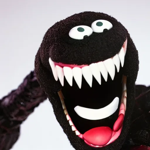 Image similar to Venom as a muppet