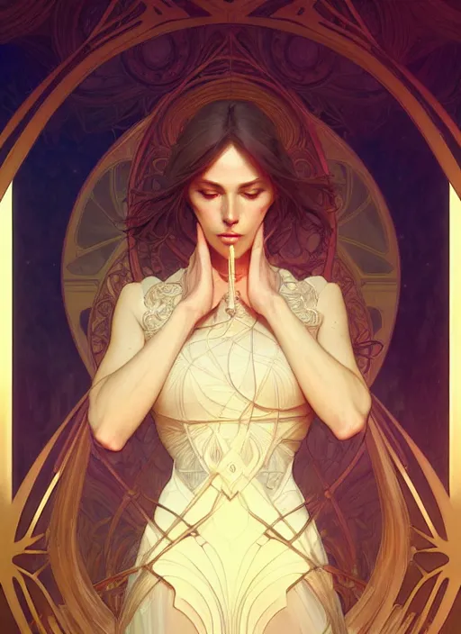 Prompt: symmetry seamless, fantasy, window intricate, elegant, highly detailed, digital painting, artstation, concept art, smooth, sharp focus, illustration, art by artgerm and greg rutkowski and alphonse mucha