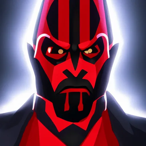 Prompt: portrait of maul goodman sith lawyer, anime fantasy illustration by tomoyuki yamasaki, kyoto studio, madhouse, ufotable, comixwave films, trending on artstation