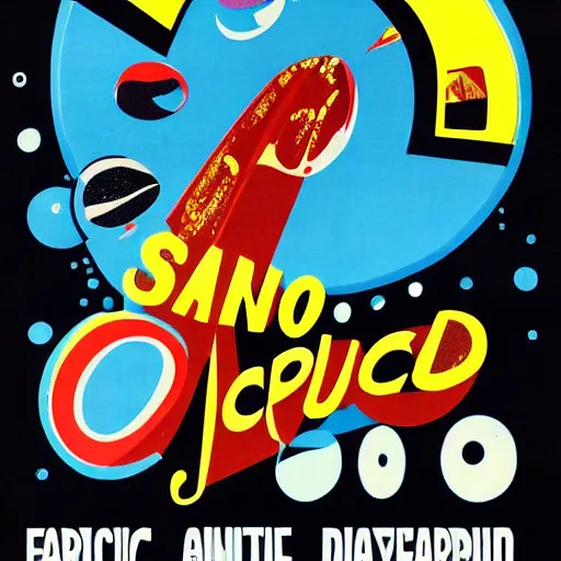 Image similar to san francisco psychedelic poster, 1 9 6 0 s, upcoming science - fiction comedy film poster