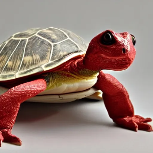 Prompt: My pet turtle that I painted like a white and red racecar is zooming around my room and I can't stop him. Damn maybe I shouldn't have given my turtle Adderall and Caffeine