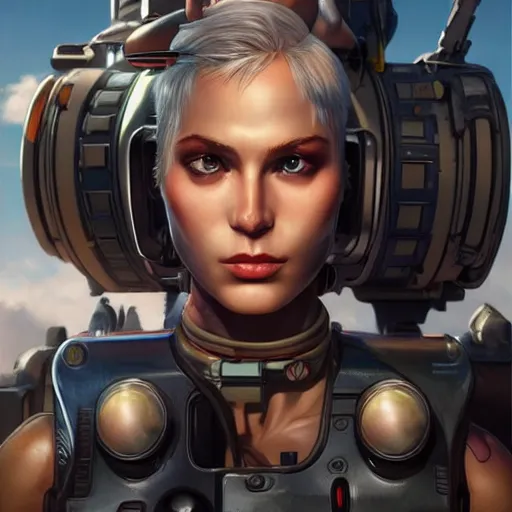 Prompt: tank girl, highly detailed, half android, power implants, body transmogrify, beautiful, mesmerising, look of desire, loving stare, digital painting, trending on artstation, concept art, 4 k, sharp focus, illustration, art by artgerm and magali villeneuve