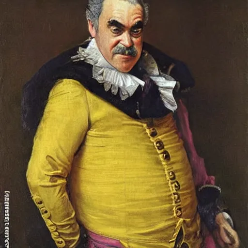 Prompt: wario - the - supermario - villain as an 1 8 th century nobleman, painted by john everett millais