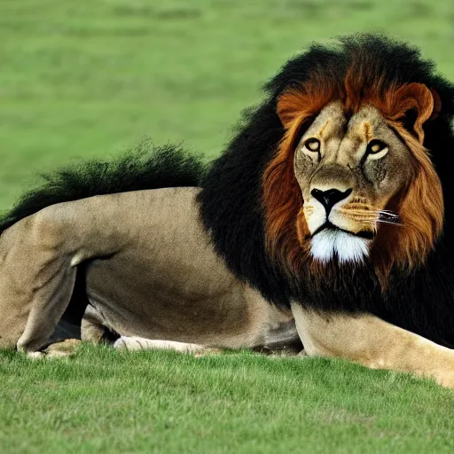 Image similar to all black male lion