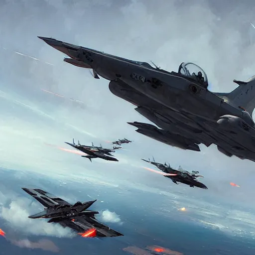 Prompt: air combat by Greg Rutkowski