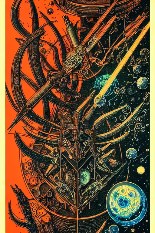 Image similar to majestic alchemical laboratory, high details, fantasy, intricately detailed, by vincent di fate, inking, 3 color screen print, masterpiece, trending on artstation,, sharp, details, hyper - detailed, hd, 4 k, 8 k