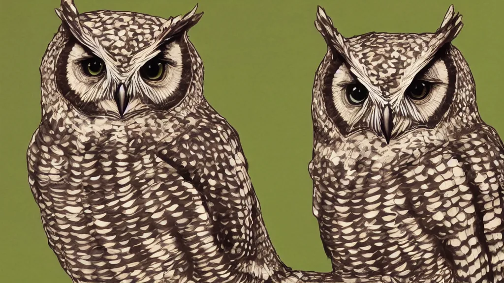 Image similar to optical illusion imperceptive irregular polygon owl