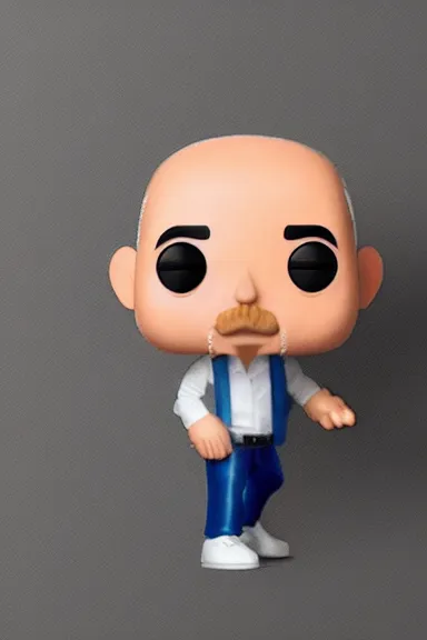 Image similar to “ very very intricate photorealistic jeff bezos funko pop on a white background, detailed studio lighting, award - winning crisp details ”