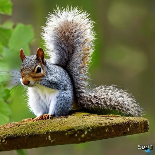 Prompt: a fluffy squirrel by sophie anderson