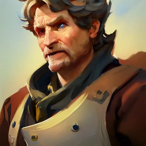 Image similar to greg manchess portrait painting of bilbo beutlin as overwatch character, medium shot, asymmetrical, profile picture, organic painting, sunny day, matte painting, bold shapes, hard edges, street art, trending on artstation, by huang guangjian and gil elvgren and sachin teng