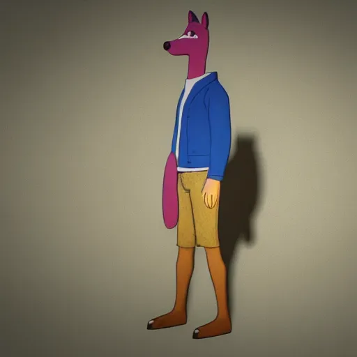 Image similar to ultra realistic 3 d render of bojack horseman