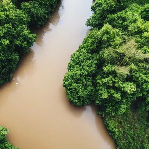 Image similar to river [ milk instead of water ] [ drone view ]