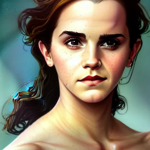 Prompt: beautiful Emma Watson as The Wasp from Marvel, western, closeup, D&D, fantasy, intricate, elegant, highly detailed, digital painting, artstation, concept art, matte, sharp focus, illustration, art by Artgerm and Greg Rutkowski and Alphonse Mucha