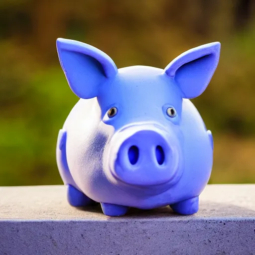 Blue Piggy Bank Illustration Graphic by lizstudio · Creative Fabrica