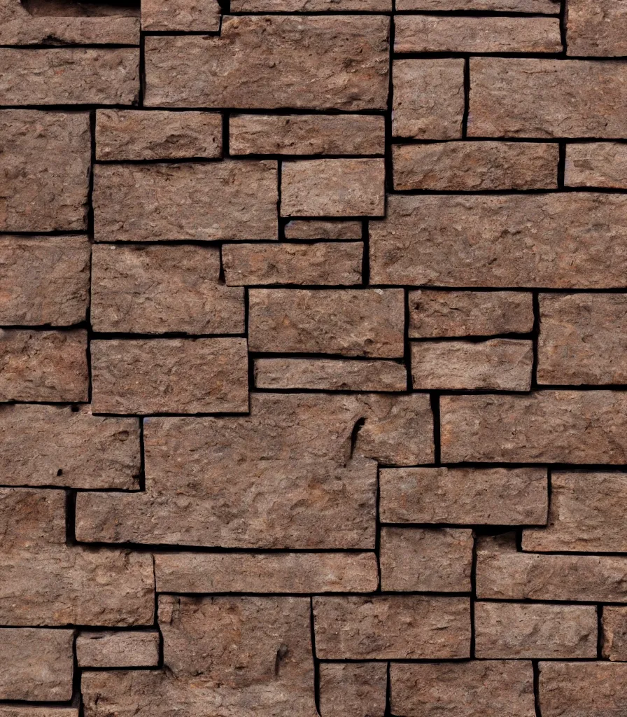 aged reddish brown stone with rectangular cut openings | Stable ...