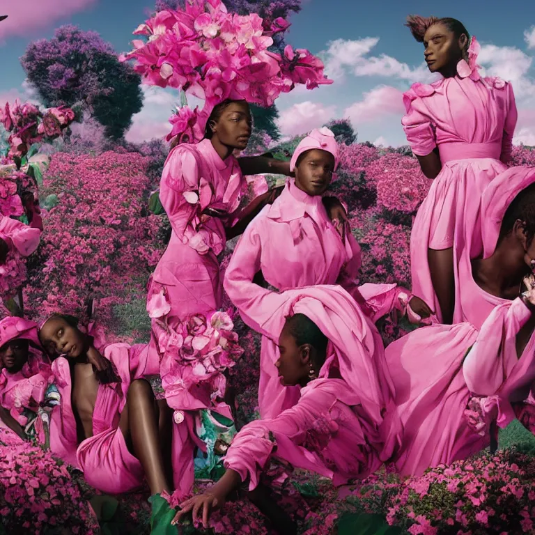 Image similar to fragrance advertising campaign by richard mosse