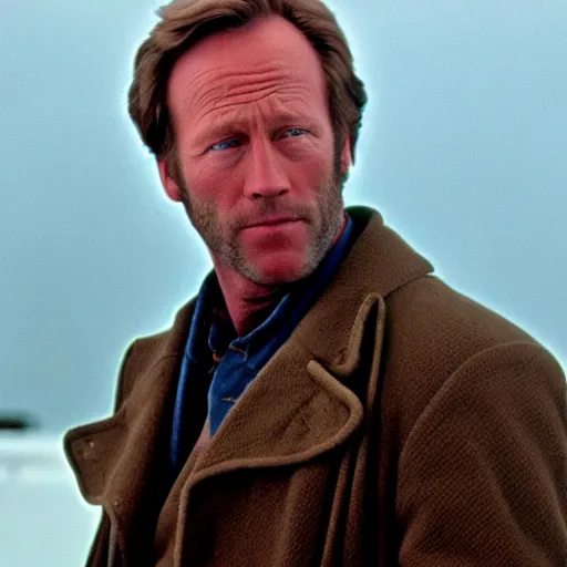 Prompt: color 35mm film still of Louis Herthum, figure portrait