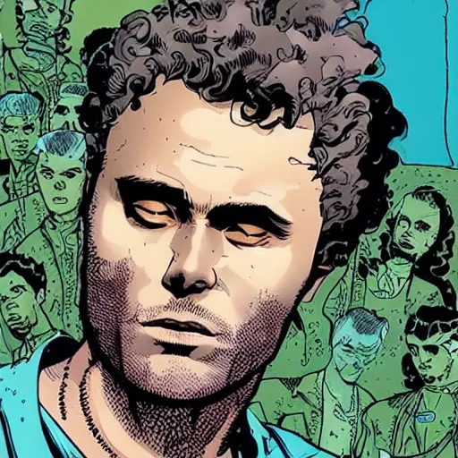 Image similar to mikky ekko, detailed, in the style of Geoff Darrow and Frank Miller