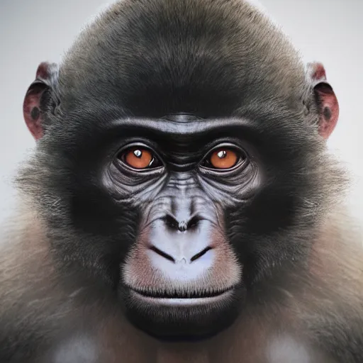 Image similar to photo of a monkey, photorealistic, 5 0 mm, great lighting, artstation