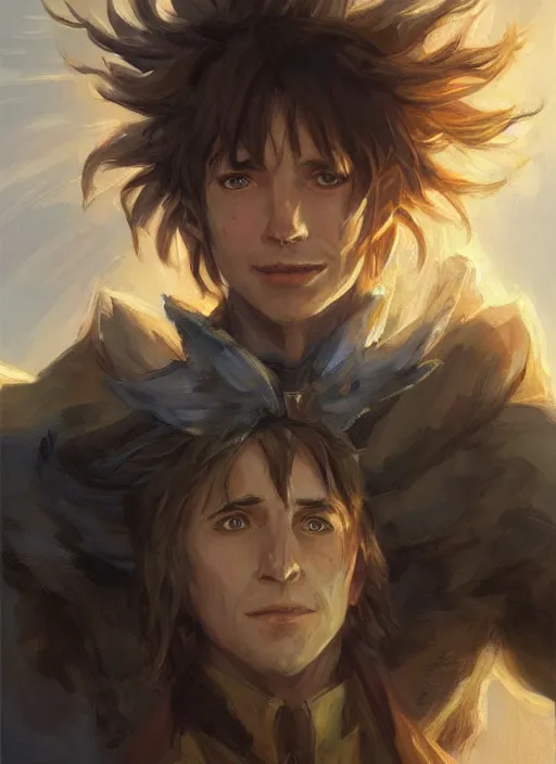 Image similar to howl from howl's moving castle as a realistic fantasy d & d character, closeup portrait art by donato giancola and greg rutkowski, realistic face, digital art, trending on artstation, symmetry!!