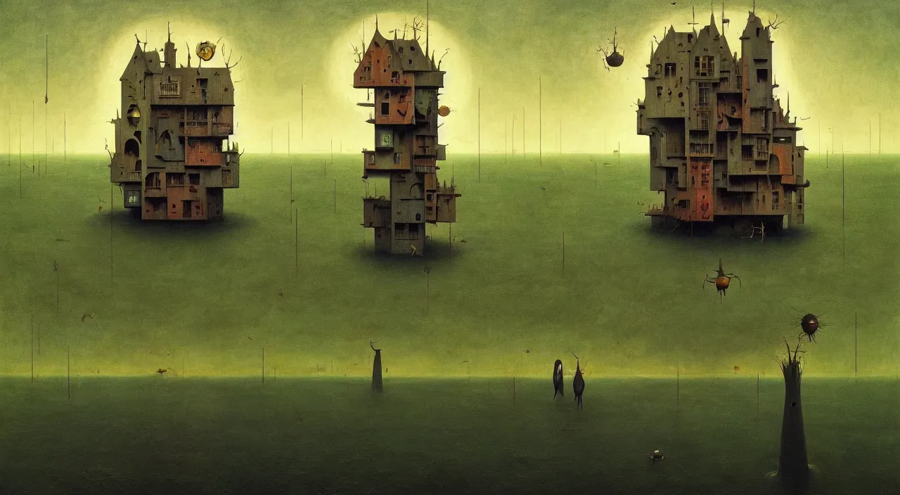Prompt: single flooded simple!! hive bird tower anatomy, very coherent and colorful high contrast masterpiece by franz sedlacek hieronymus bosch dean ellis simon stalenhag rene magritte gediminas pranckevicius, dark shadows, sunny day, hard lighting