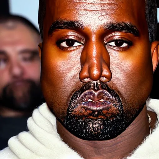 Image similar to 0.5x lens of kanye west’s face