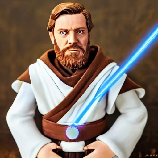 Image similar to obi wan kenobi made of pierogies