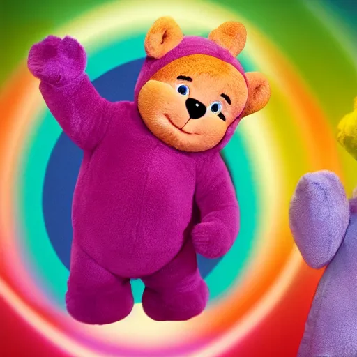 Prompt: Care Bear Teletubbies