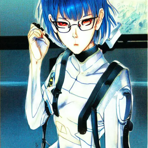 Image similar to !dream rei ayanami by hiroaki samura