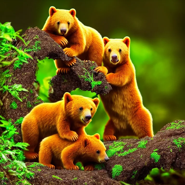 Image similar to national geographic photo of wild yummy gummy bears wildlife photograph 4 k