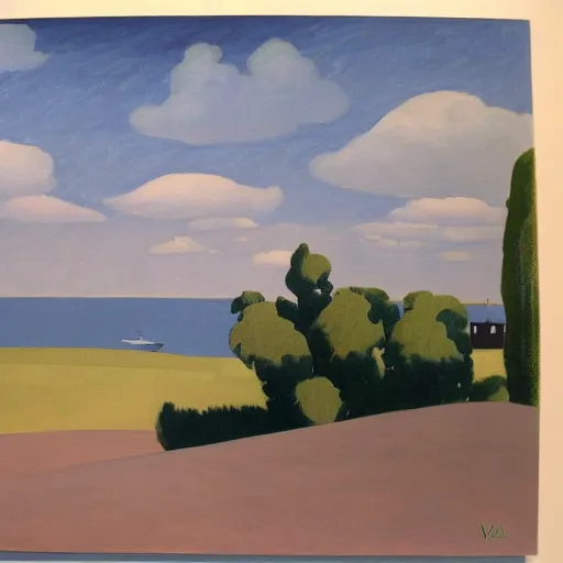 Prompt: a painting in the style of felix vallotton.