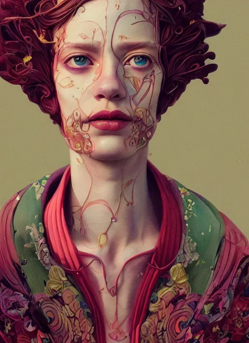 Prompt: portrait made from wood :: by Martine Johanna and Simon Stålenhag and Chie Yoshii and wlop and Guillermo del toro :: ornate, dynamic, particulate, rich colors, elegant, centered, artstation, smooth, sharp focus, octane render, 3d