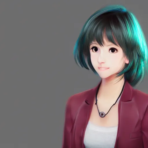 Image similar to haruka gracia if she were a real person. photorealistic.