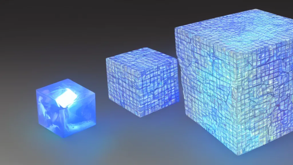 Prompt: a vapor plasma cube cube, 8 k, rim lighting, lumen global illumination, opaque, glowing