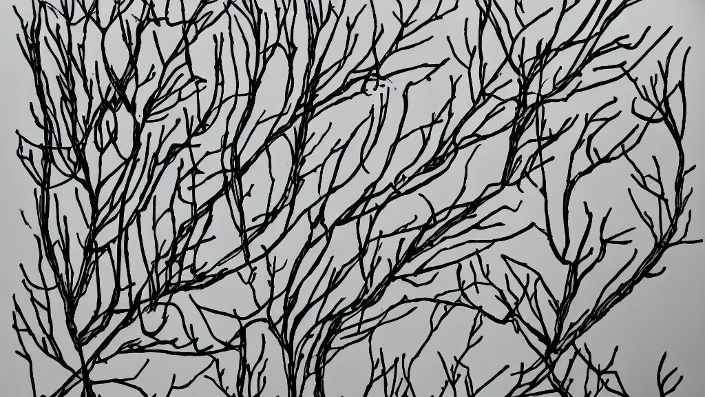 Image similar to line drawing logical inky twig