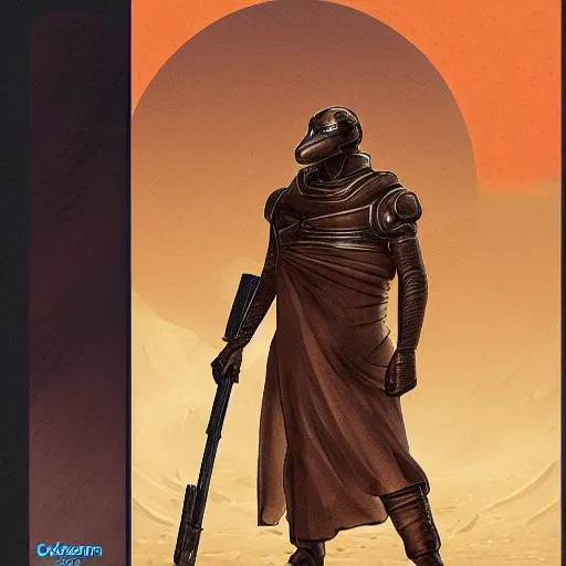 Prompt: Dune 2021 concept art Harkonnen soldier