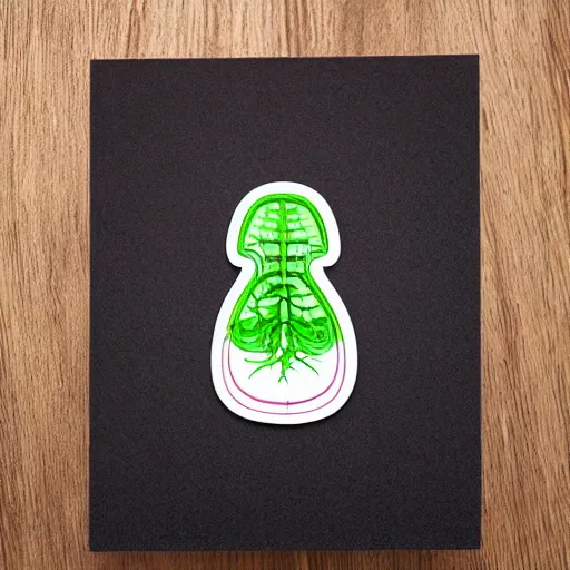 Image similar to cute illustration human lungs sticker