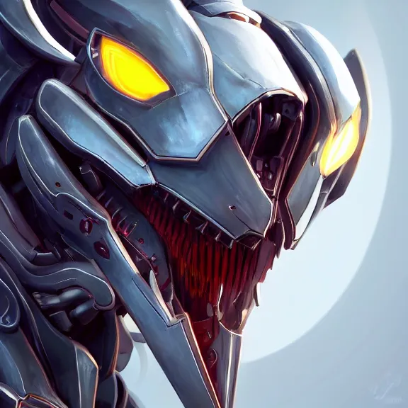 Image similar to close up mawshot of a cute elegant beautiful stunning anthropomorphic hot female robot mecha dragon, with sleek silver metal armor, glowing OLED visor, looking the camera, open dragon maw being highly detailed and living, pov looking into the maw, food pov, micro pov, vore, digital art, pov furry art, anthro art, furry, warframe art, high quality, 3D realistic, dragon mawshot art, maw art, macro art, micro art, dragon art, Furaffinity, Deviantart, Eka's Portal, G6