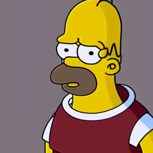 Image similar to photo of homer simpson as a human being on a street, not yellow, face shaped like homer simpson, photorealistic, 8 k, unreal engine