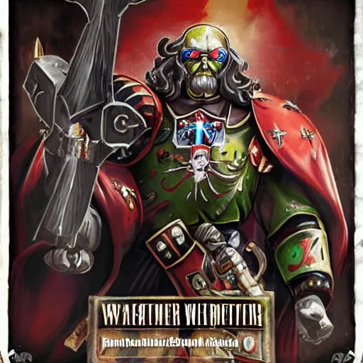 Prompt: jesus christ warhammer 40k