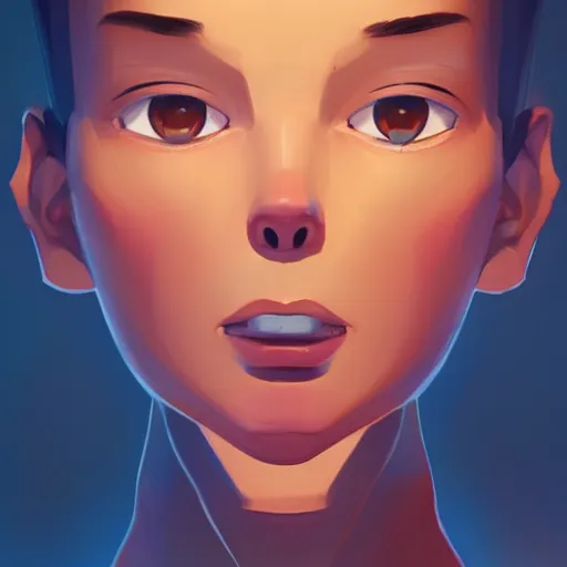 Image similar to face icon stylized minimalist reboot 1 9 9 4, loftis, cory behance hd by jesper ejsing, by rhads, makoto shinkai and lois van baarle, ilya kuvshinov, rossdraws global illumination