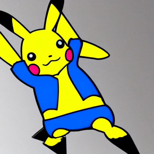 Image similar to Bodybuilder Pikachu