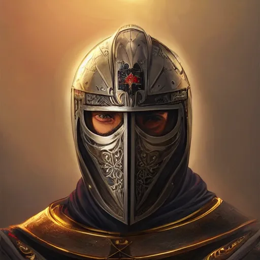 Prompt: perfectly - centered - portrait of a templar knight helmet design inspired by dracula, intricate, highly detailed, digital painting, artstation, concept art, smooth, sharp focus, illustration, unreal engine 5, 8 k, art by artgerm and greg rutkowski and alphonse mucha
