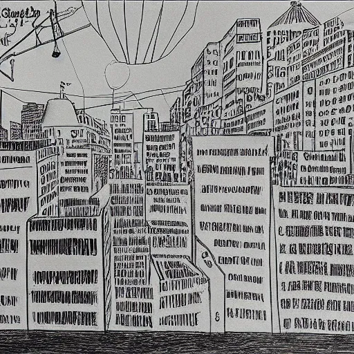 Image similar to view of the world from broadway, drawing, saul steinberg,