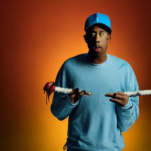 Image similar to a still of a Adult Swim TV Show about about a anthropomorphic Wolfe, created by Tyler The Creator
