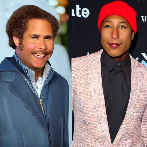 Prompt: Will Williams, the love fruit of Will Ferrell and Pharrell Williams
