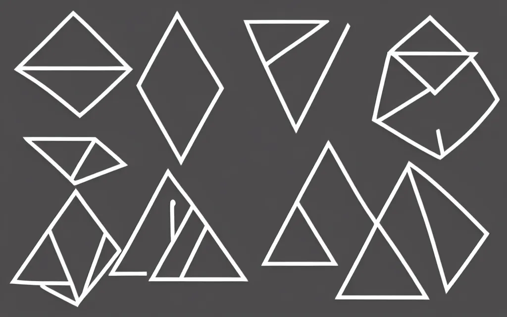 Image similar to 3 separate simple shapes, triangle square circle, solid black on white, black and white vector art, in a row