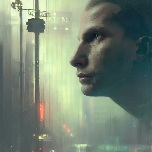 Prompt: nick bostrom, hyperrealistic portrait, bladerunner street, art of elysium by jeremy mann and alphonse mucha, fantasy art, photo realistic, dynamic lighting, artstation, poster, volumetric lighting, very detailed face, 4 k, award winning